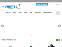 Tablet Screenshot of hummel-ausdauershop.de